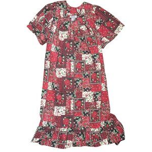 Vintage 90's Anthony Richards 4X Muu Muu Paisley Midi Dress Nightgown